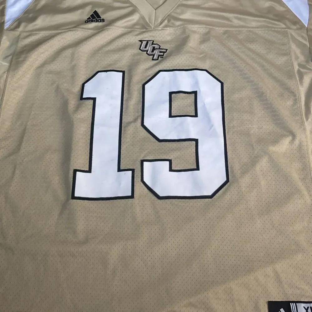 Vintage UCF Jersey Size Men’s XL Adidas Central Florida Knights Football Gold - Picture 2 of 9